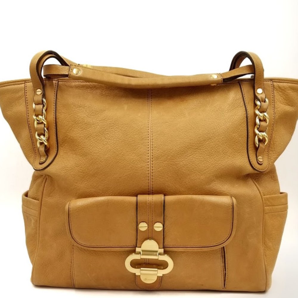 B. MAKOWSKY H.U.G.E. LEATHER SHOULDER BAG